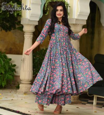 Stylishta Vol 7 By Stylishta Fancy Printed Kurti With Bottom